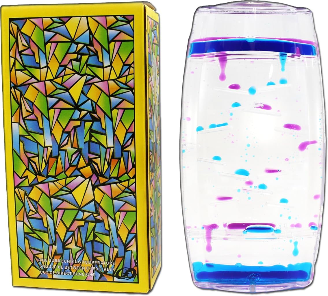 PowerTRC Liquid Motion Bubbler Spiral Timer Fidget Toys Desk Calming and Soothing | Sensory Toys Visual Ooze Tube Toy for Anxiety, ADHD & Autism