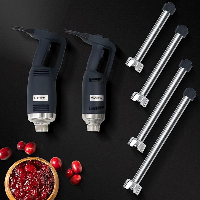 Immersion Blender Commercial, 14 Inch Removable Shaft, Heavy Durt 750 Watt, Variable Speed Motor, Professional Restaurant Grade Hand Mixer, Food-Grade Detachable 304 Blade & Shaft