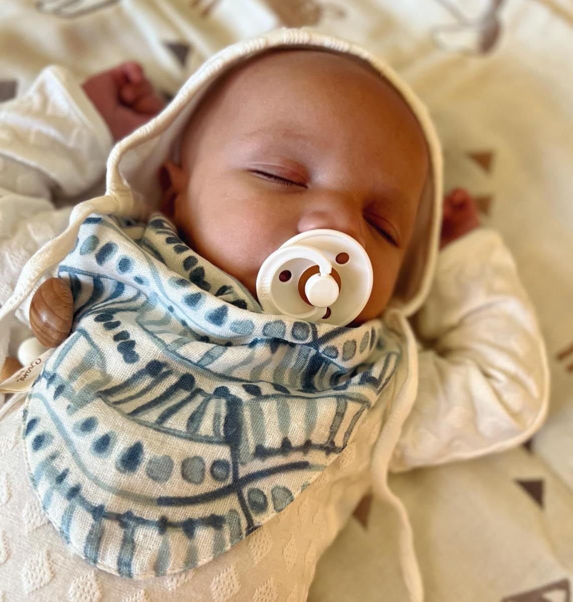 Crane Baby Soft Muslin Baby Bib Set, Adjustable and Absorbent Bandana Style Bibs for Boys and Girls, Whale, 3 Piece, 18.5” x 9”