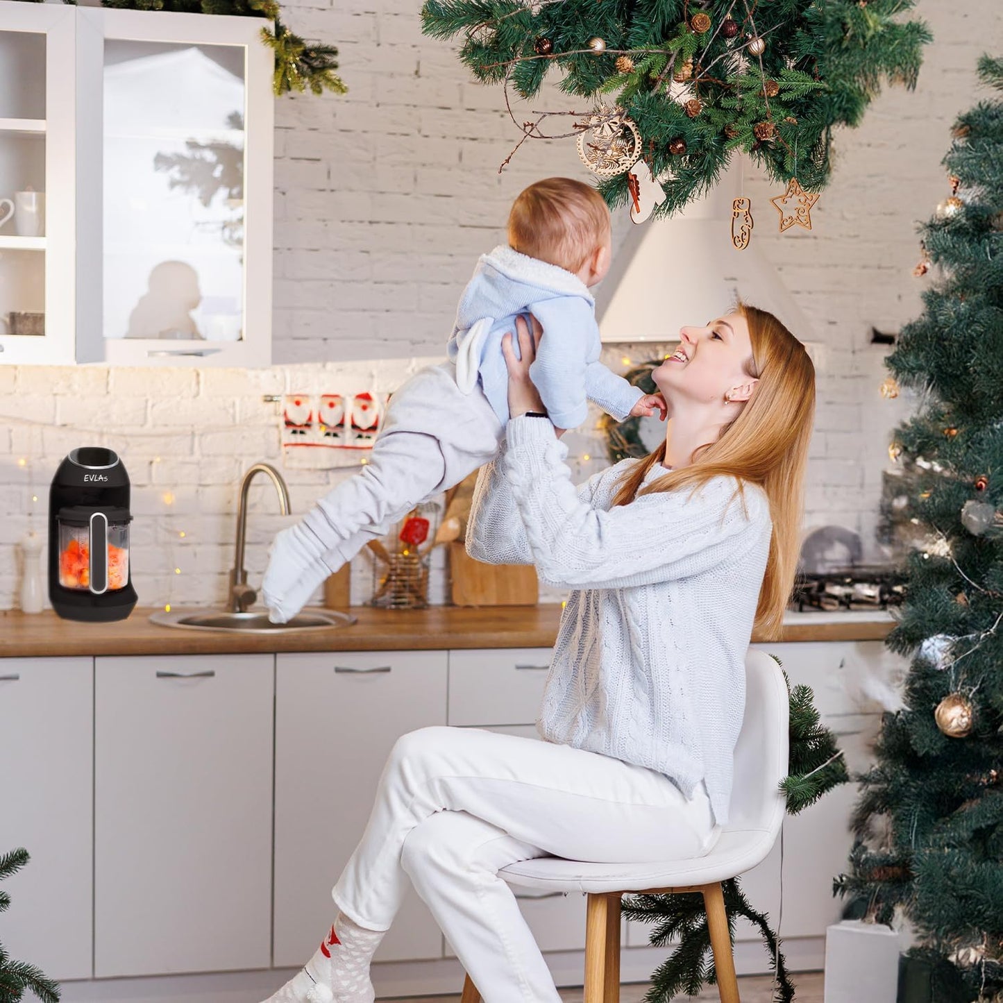 EVLA'S Baby Food Maker, Steamer, Blender, Baby Food Processor for Healthy Homemade Baby Food in Minutes, Touch Screen with 6 Reusable Food Pouches, Baby Registry Essential, Dark Grey