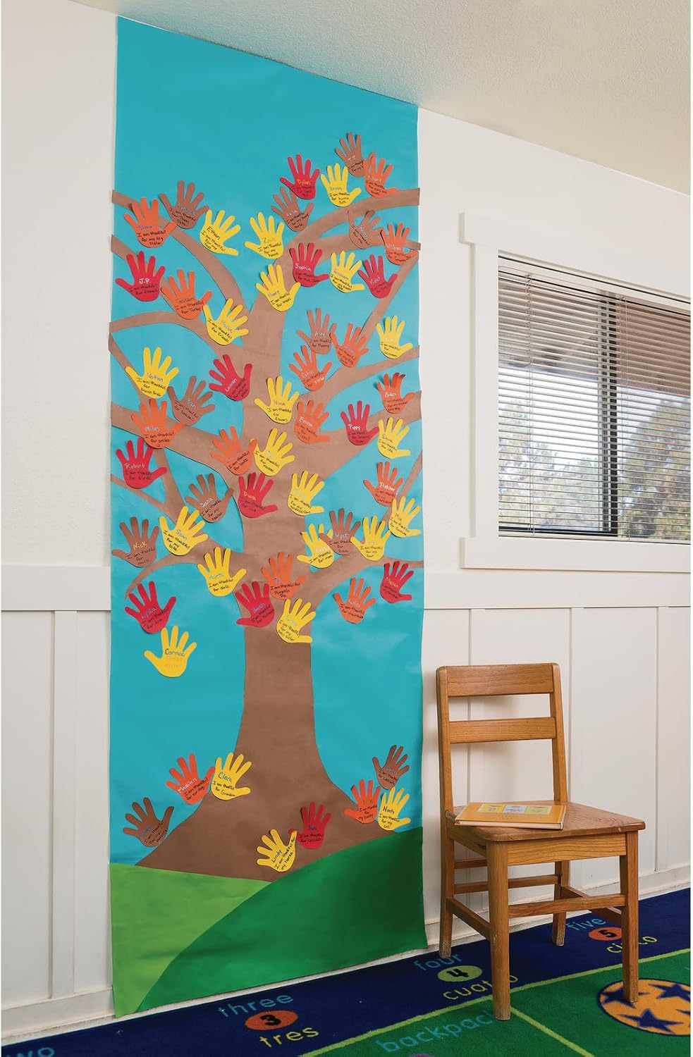 Colorations Dual Surface Paper Roll Classroom Supplies for Arts and Crafts Flame Red (36" x 1000') - DSFR