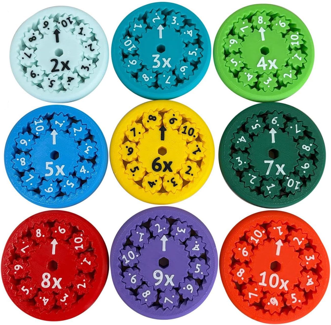 Math Fidget Spinners, Multiplication, Division are Used to Learn Arithmetic Educational Spinning Toys, Which are Intended for All Those Who are Restless (9 multiplication and division)