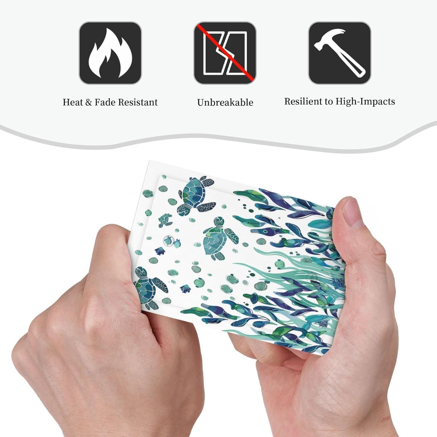 Light Switch Cover Plate Vibrant Turtle Seagrass Watercolor Painting 1 Gang No Device Blank Electrical Wall Plates Faceplate Decorative Switch Plate for Bathroom living Room Decor