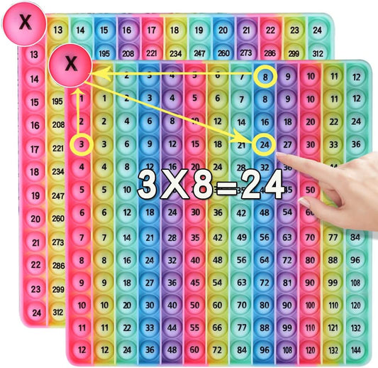 Multiplication Tables Games 12 X 12 Math Multiplication Flash Card Toys, Multiplication Games POP Create Various Multiplication Formulas for Teachers Two-Sided Multiplication Tables