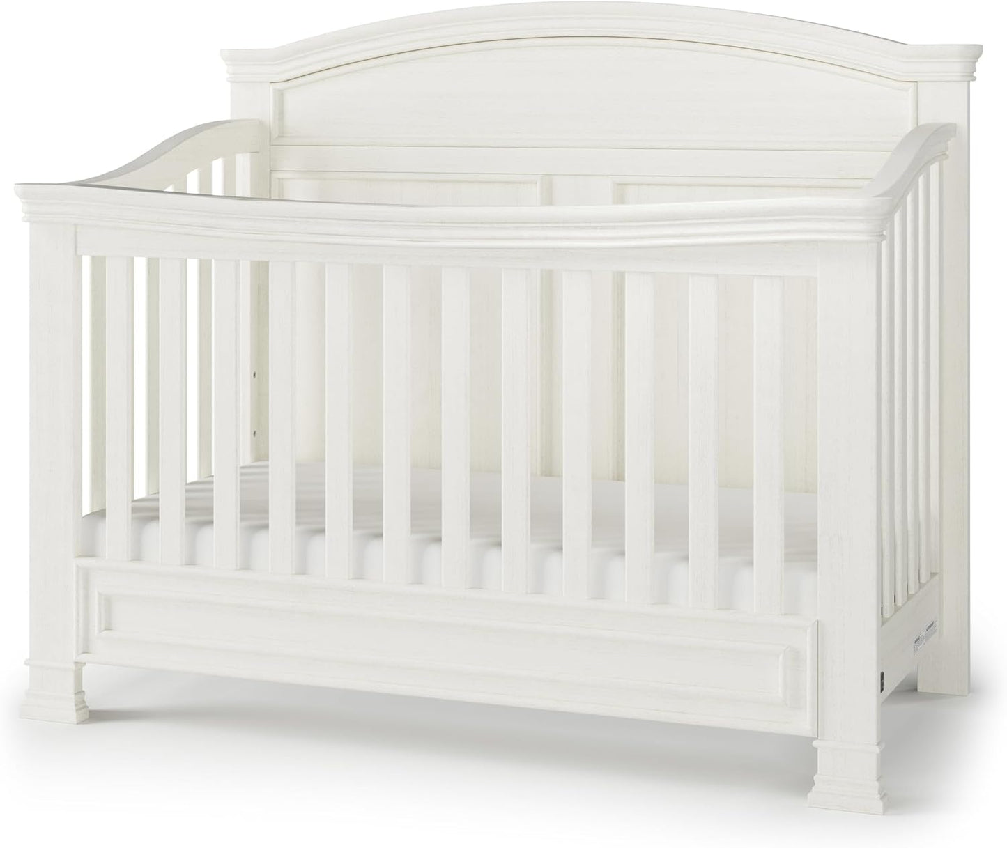 Child Craft Legacy Westgate 4-in-1 Convertible Crib, Baby Crib Converts to Day Bed, Toddler Bed and Full Size Bed, 3 Adjustable Mattress Positions, Baby Safe Finish, Fully Assembled (Vintage Linen)