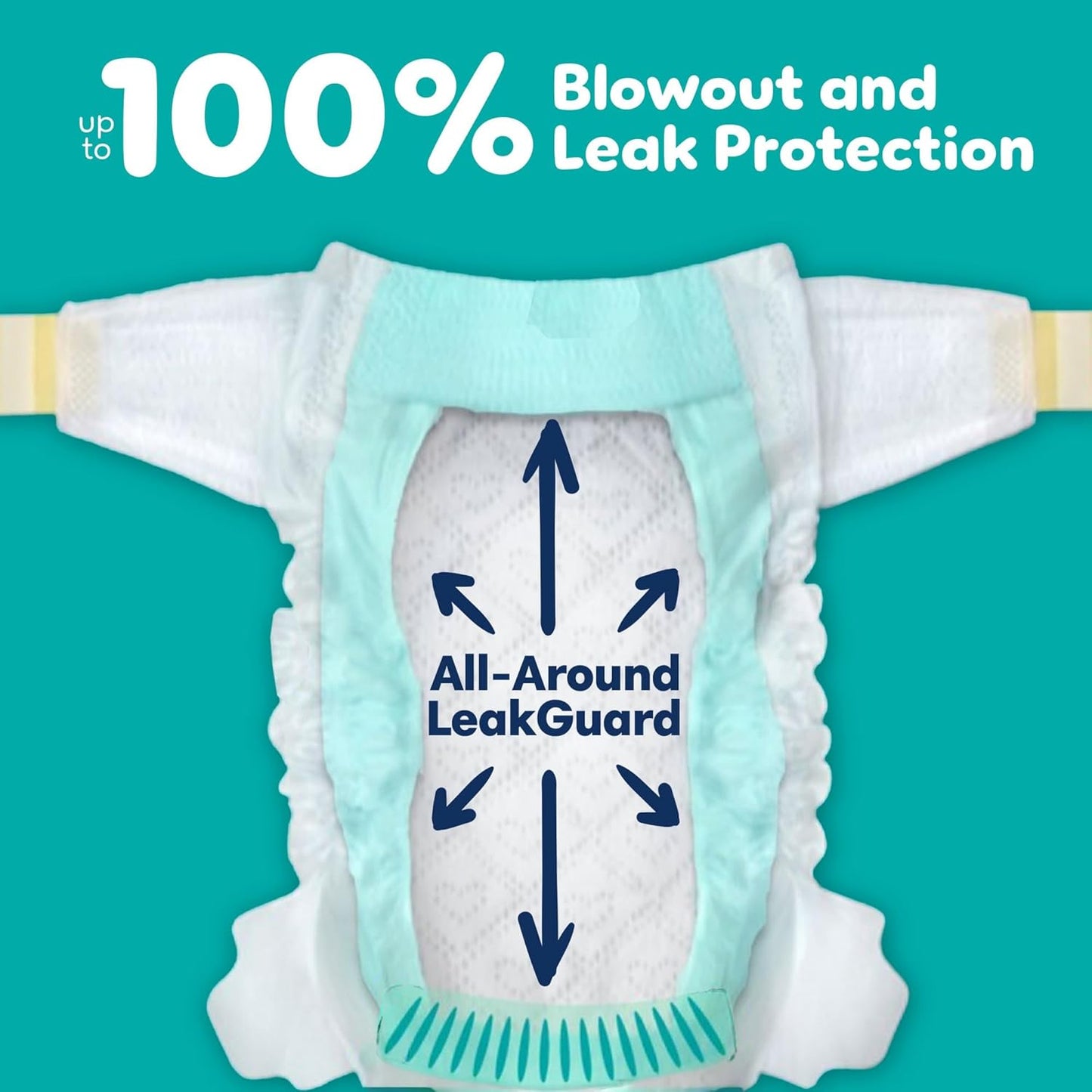 Pampers Baby Diapers - Swaddlers - Size 1, 96 Count, Ultra Absorbent Disposable Infant Diaper