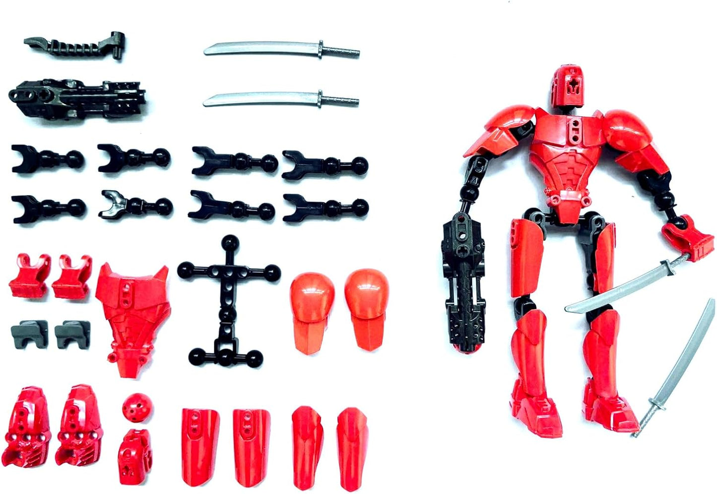 Titan 13 Action Figure, T13 Action Figures 3D Printed Multi-Jointed Movable, Nova 13 Action Figure Lucky 13 Action Figure Dummy 13 Action Figure, Game Gifts Valentines Gifts (New Red)
