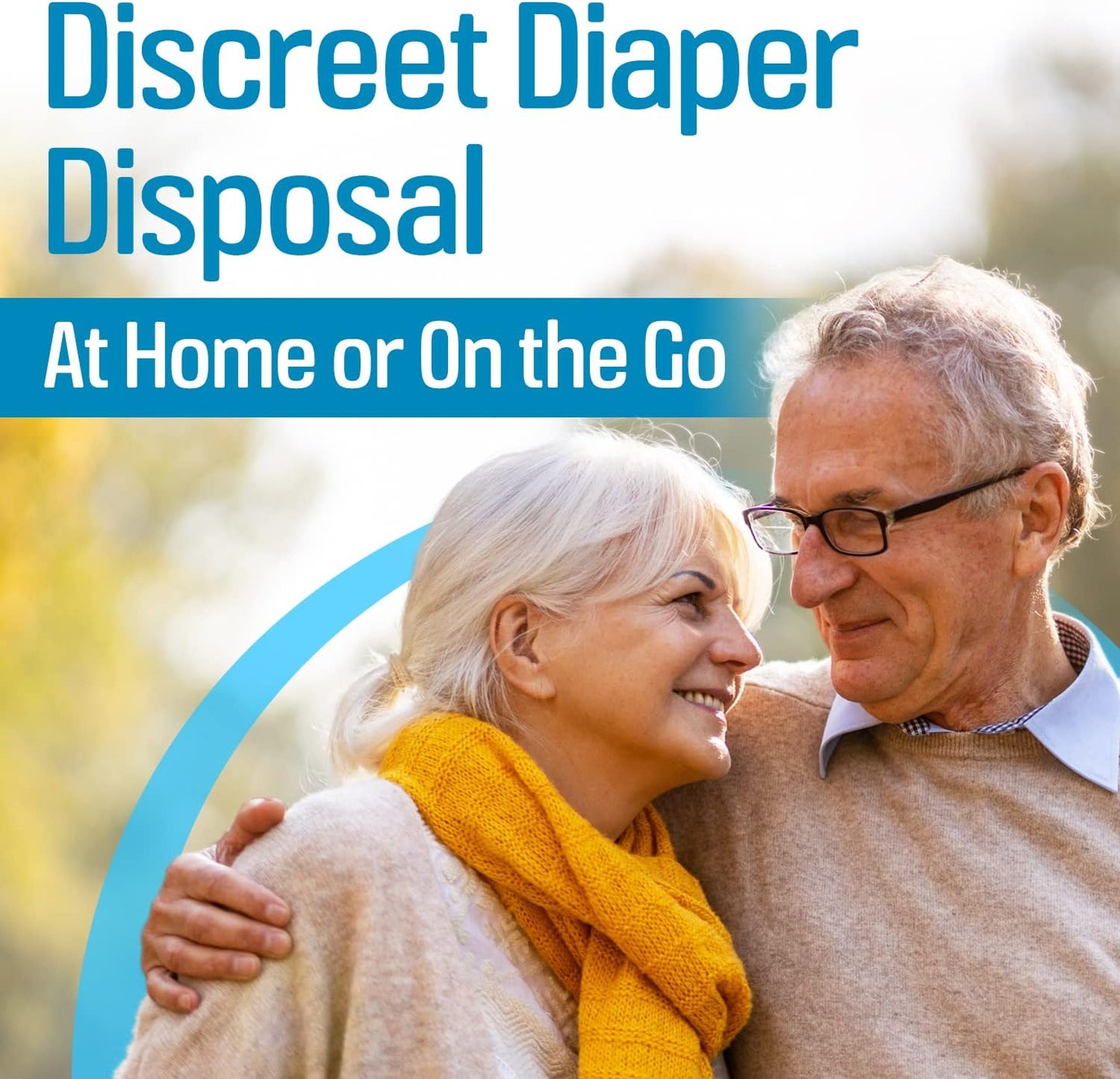 IMPRESA Disposable Adult Diaper Bags - 75-Pack, 12 x 15 in, Unscented - Odor-Proof, Leak-Proof & Tear-Resistant - Extra-Thick Bags for Adult Diapers & Incontinence Pads