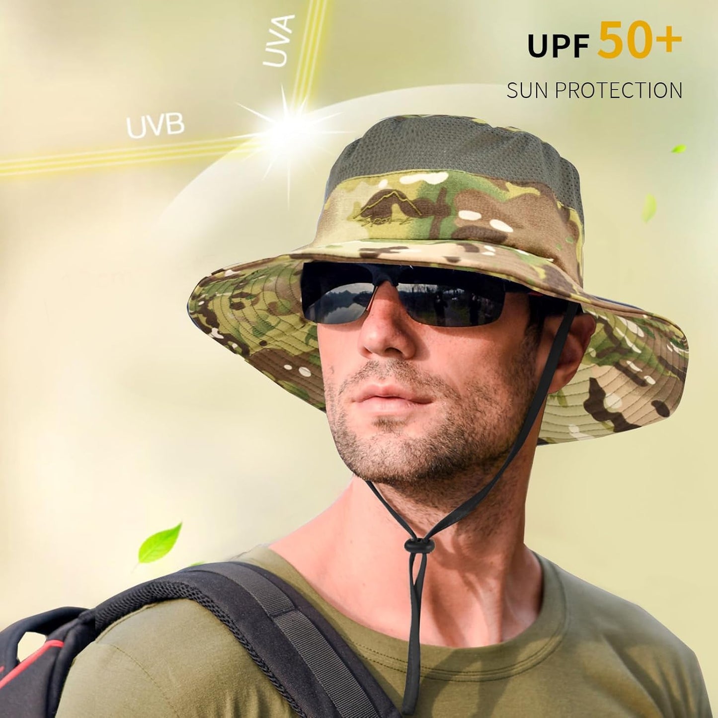 Sun Hats for Men Women Fishing Hat UPF 50+ Breathable Wide Brim Summer UV Protection Hat