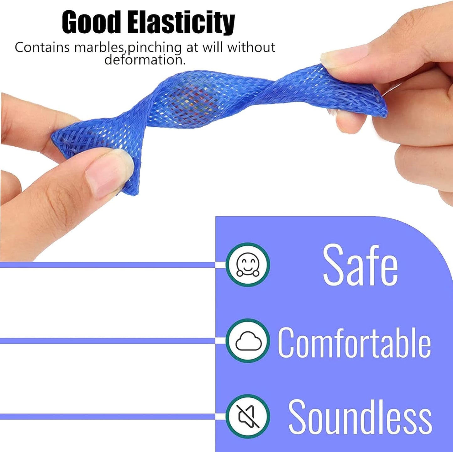 8 Pcs Sensory Fidget Toys Pack Flippy Roller Bike Chain Fidget Spinner Anxiety and Stress Relief Silent Tools Mesh Marble Acupressure Ring for Adults Teens Kids Boys Girls