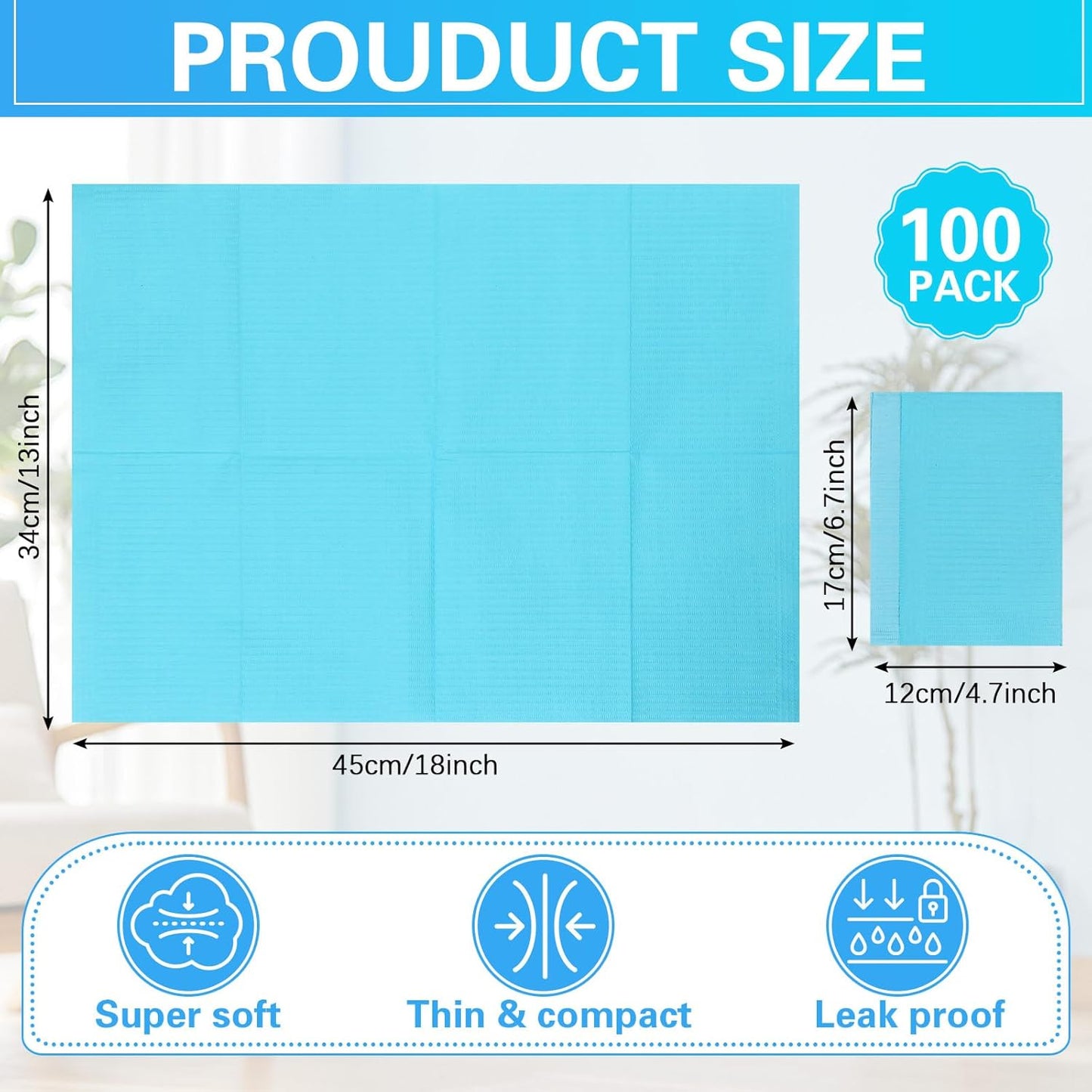 100pcs Disposable Changing Liner 2-ply Baby Changing Station Pad Disposable Changing Pads Diaper Changing Mat Portable Sanitary Liner Refills for Commercial Restrooms