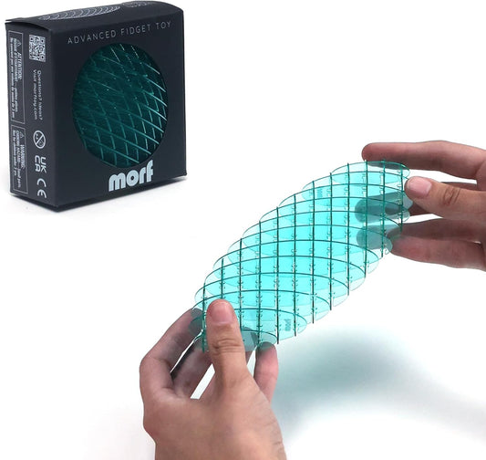 Morf Fidget Worm Toy - Desk Fidgets for Adults - Cool Satisfying Worm Fidget Sensory Toys - Fun and Interactive Morf Fidget Toy for Kids - USA Patent Pending Morf Figgy Toys - Small - 12 x 12