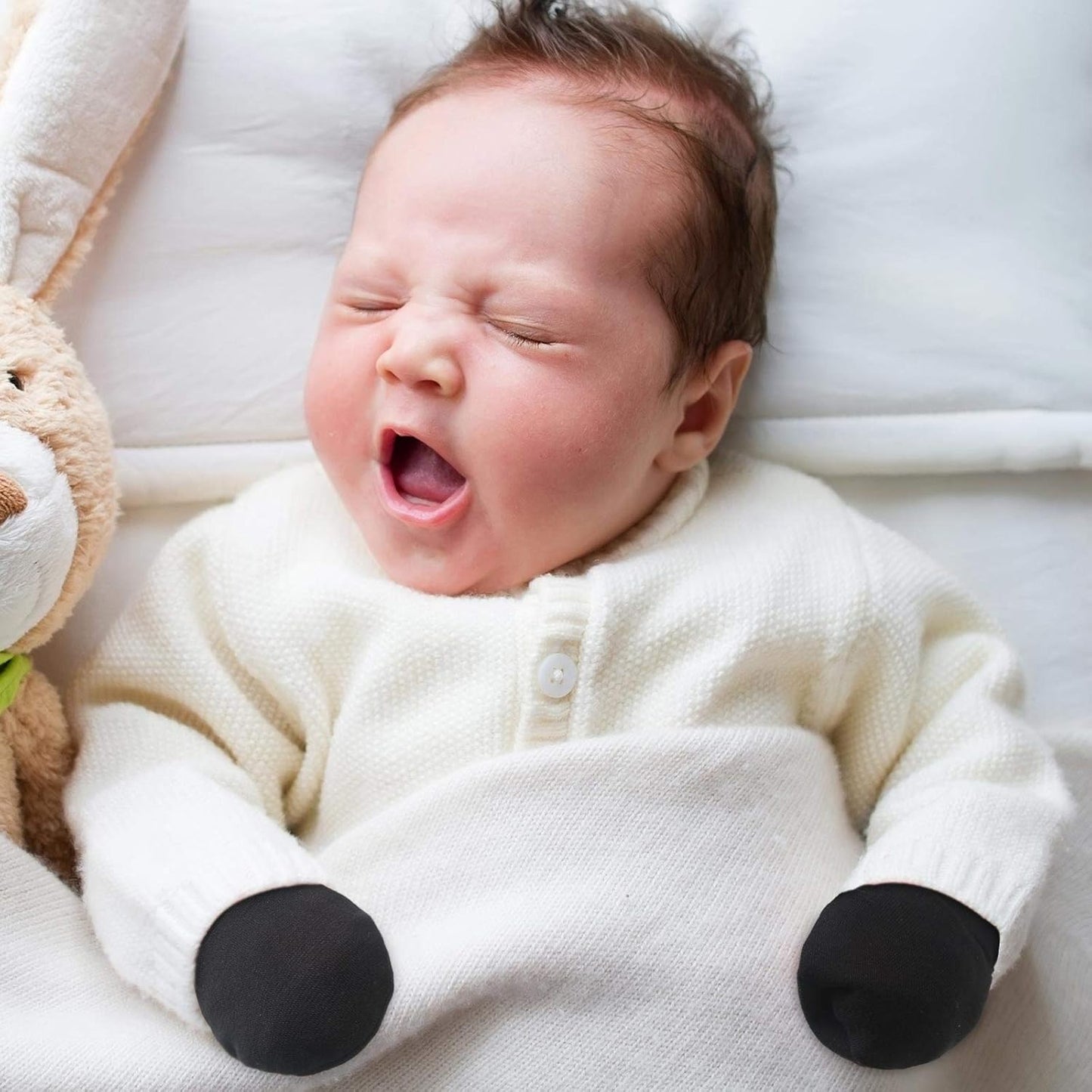 Geyoga 6 Pairs Newborn Baby Mittens No Scratch Gloves Infant Toddler Anti Scratch Essentials Unisex for 3-9 Months Girls Boys