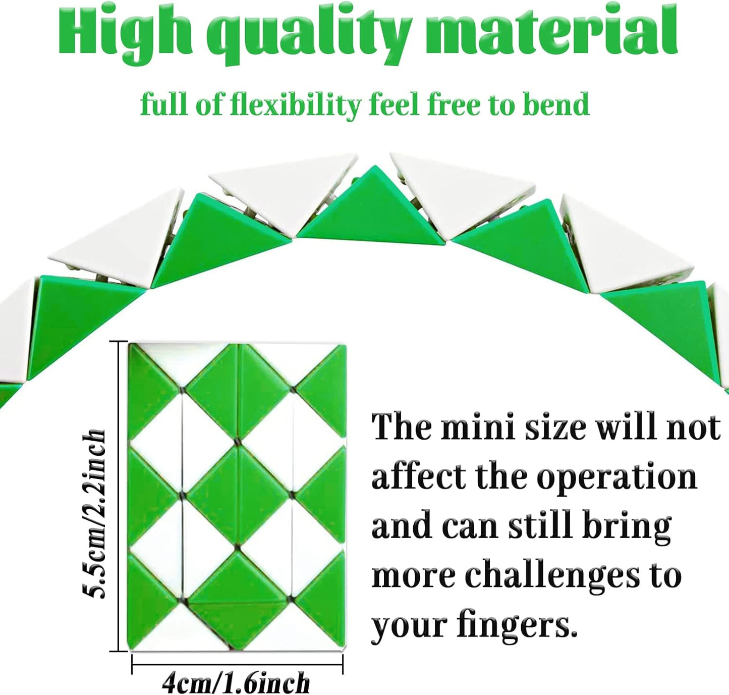 35 Pack 24 Blocks Fidget Snake Cube Mini Twist Puzzle Snake Cube Valentine's day Toys Mini Magic Snake Speed Cubes Filler for Toy for Kids Party Bags Suitable for Children's Classroom Rewards