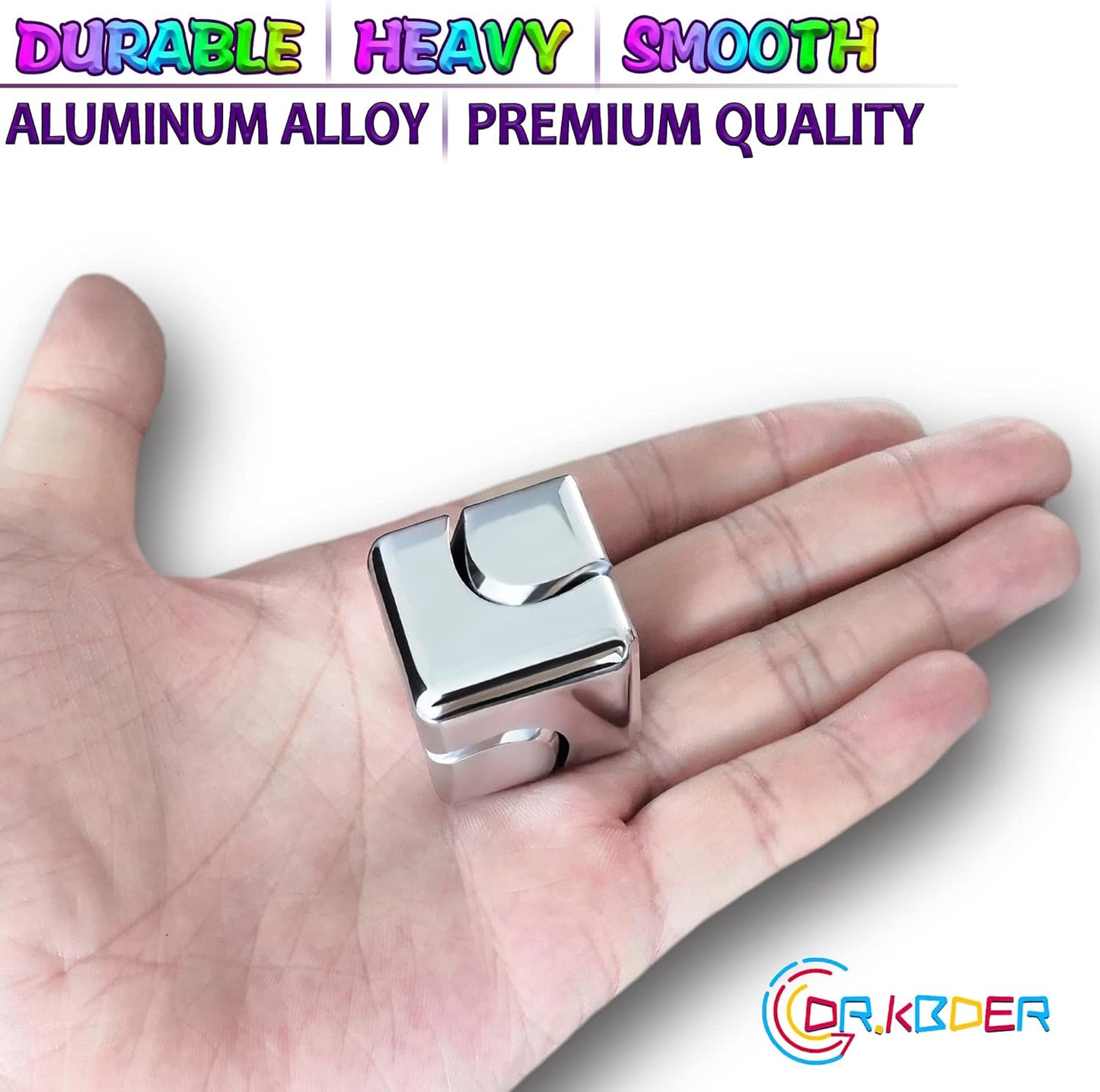 Fidget Spinner Toys Cube Adults, Easter Basket Stuffers for Teens Metal EDC Cool Desk Gadgets Office Toys Small Anxiety Figette Sensory Toy, ADHD Tool Fingears Figet Stress Valentine Gift for Boys