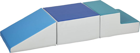 Factory Direct Partners 11618-CTNV SoftScape Toddler Playtime Climber, Indoor Active Play Structure (3-Piece Set) - Contemporary/Navy