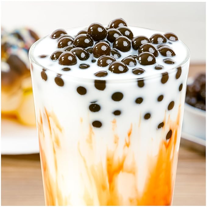 Tea Zone [1 Pound] Brown Sugar Popping Pearls, Bursting Pearls for Teas, Shakes, Smoothies, Dessert Toppings