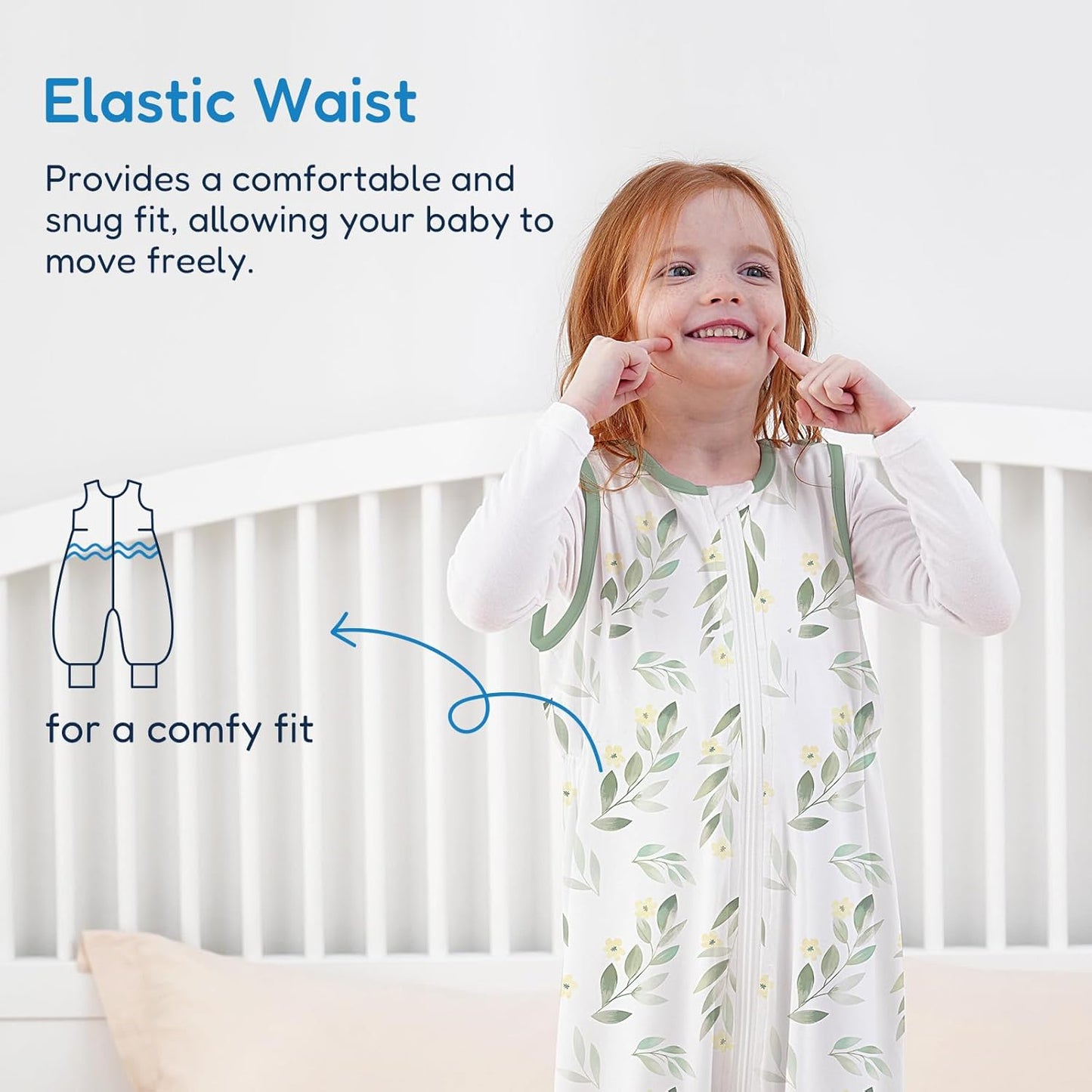 TotAha Toddler Sleep Sack with Legs, 0.5 TOG Light and Soft Baby Sleeping Bag, Walker Sleep Sack for Babies 12-24M, 2T-3T