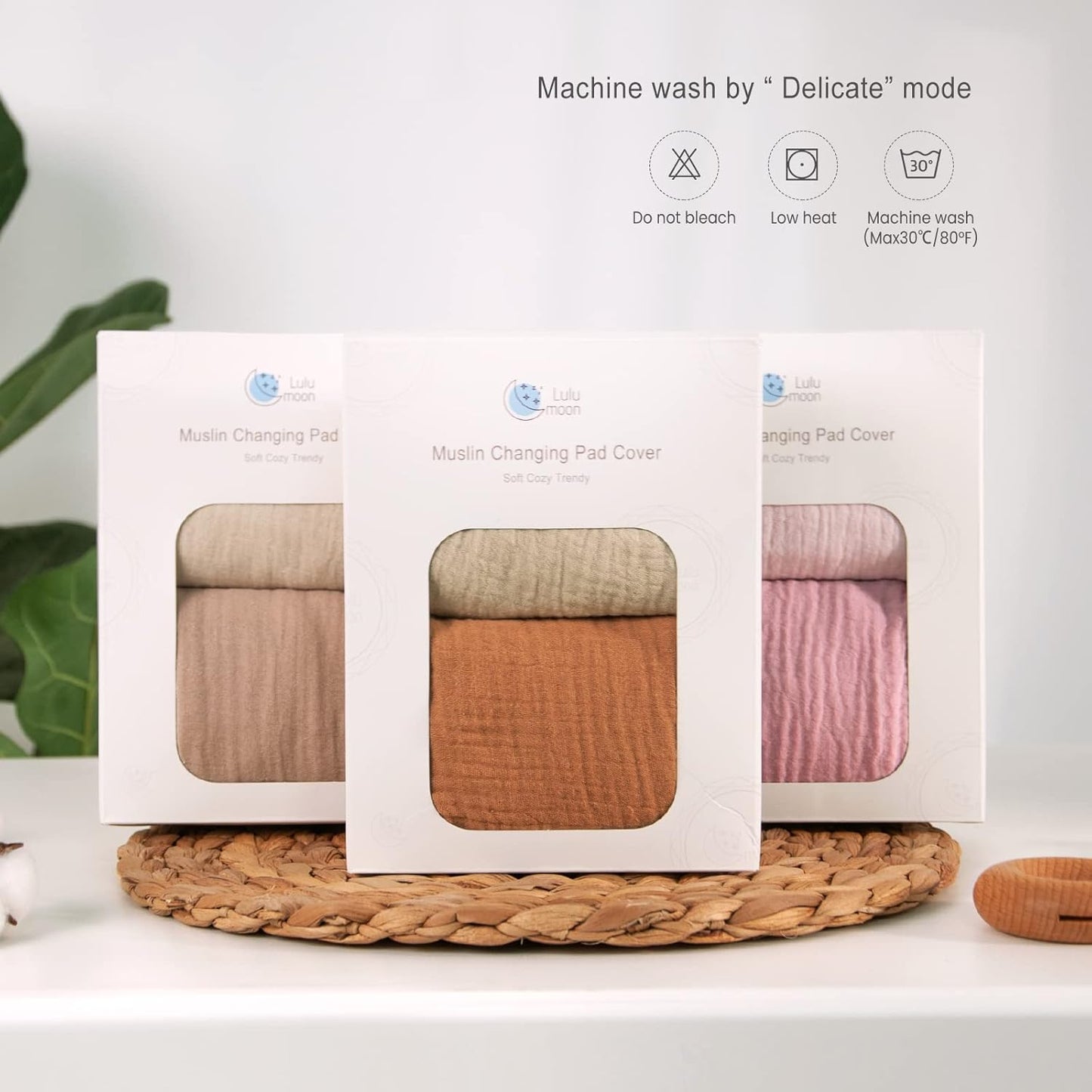 lulumoon Baby Changing Pad Cover: Muslin Diaper Changing Table Pad Cover - Changing Pad Sheets for Girls Boys