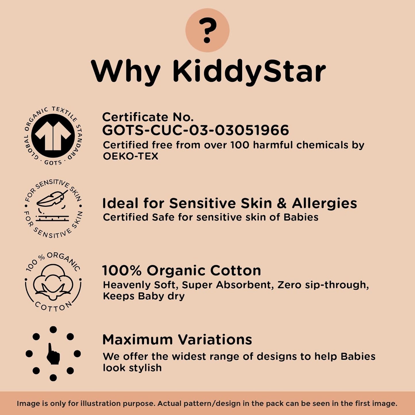 Organic Cotton Baby Bibs – Soft Teething & Drool Bib for Newborns & Toddlers – Hypoallergenic, Absorbent, Snaps