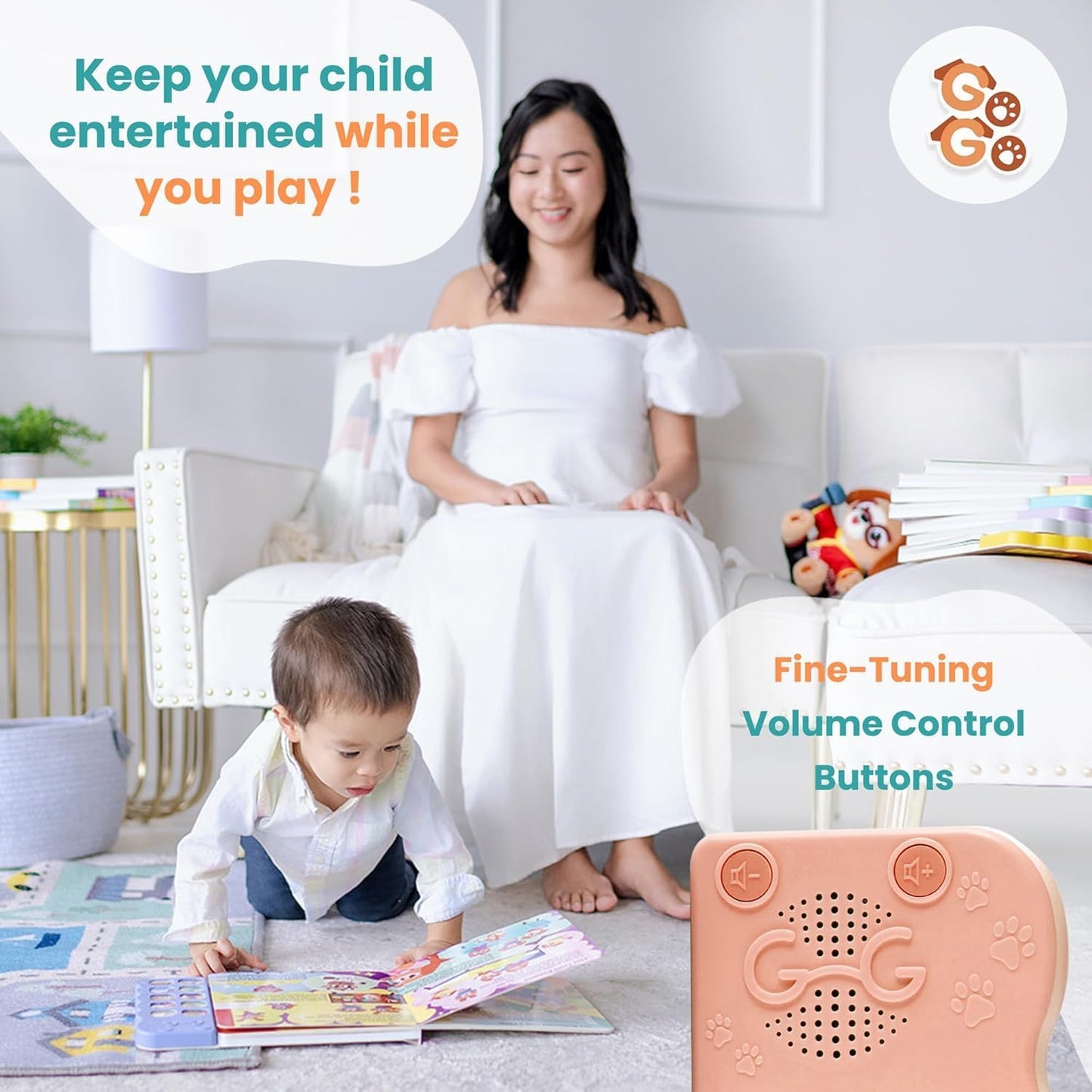 GO GO Songs of Creation and Praise: Christian Baby Books with 8 Songs, Singing Toy, Sound Play for Ages 1-5, Musical Learning, and Interactive Praise Gift for Kids, Bible for Toddlers 1-3