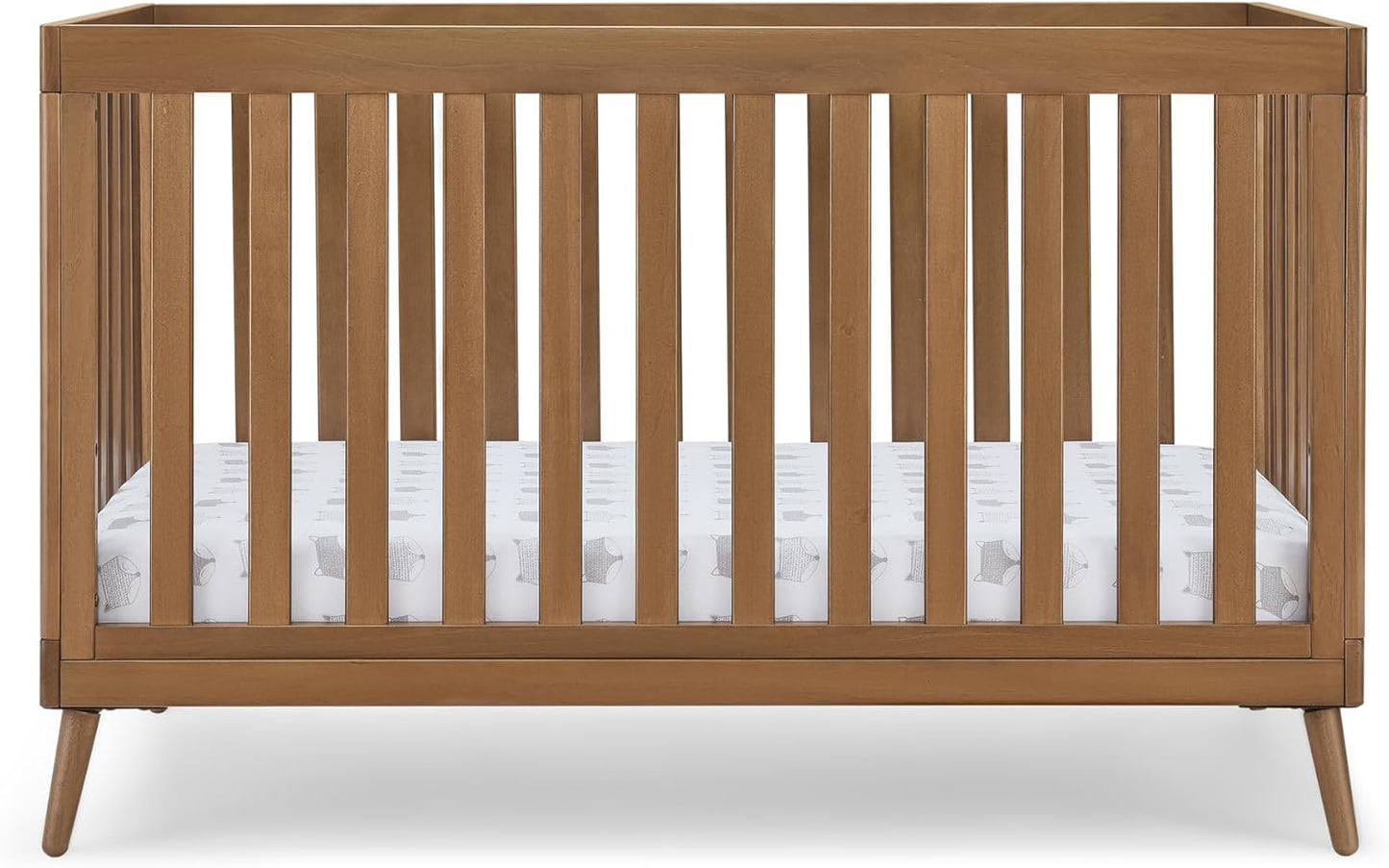 Delta Children Essex 4-in-1 Convertible Crib - Greenguard Gold Certified, Chestnut