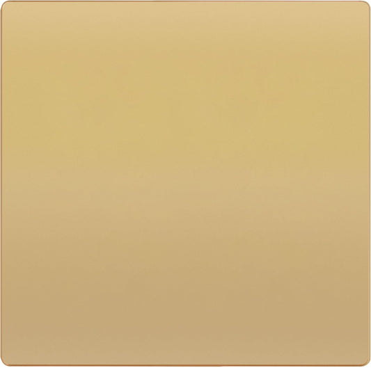 TG Screwless Double Blank Wall Plate, Child Safe Blank Device Outlet Cover, Mid-Size 2-Gang 4.88" H x 4.92" L, Polycarbonate Thermoplastic, UL Listed, SP-MB2-GD, Gold (1 Pack)