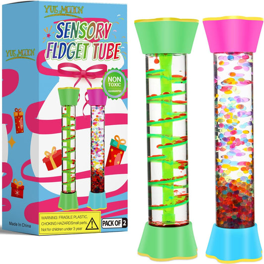 Sensory Fidget Tubes - Calm down Toys for Kids - Sensory Tubes for Calm Down Corner Supplies,Occupational Therapy - Promotes Calmness & Independent Play - Securely Sealed, No Leaks