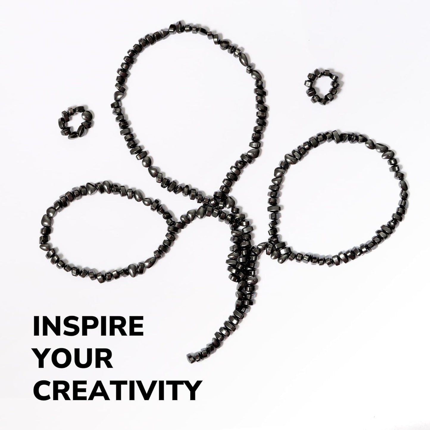 Over 500 Black Weak Magnetic Ferrite Putty Stones Desk Fidget Toys for Adults.