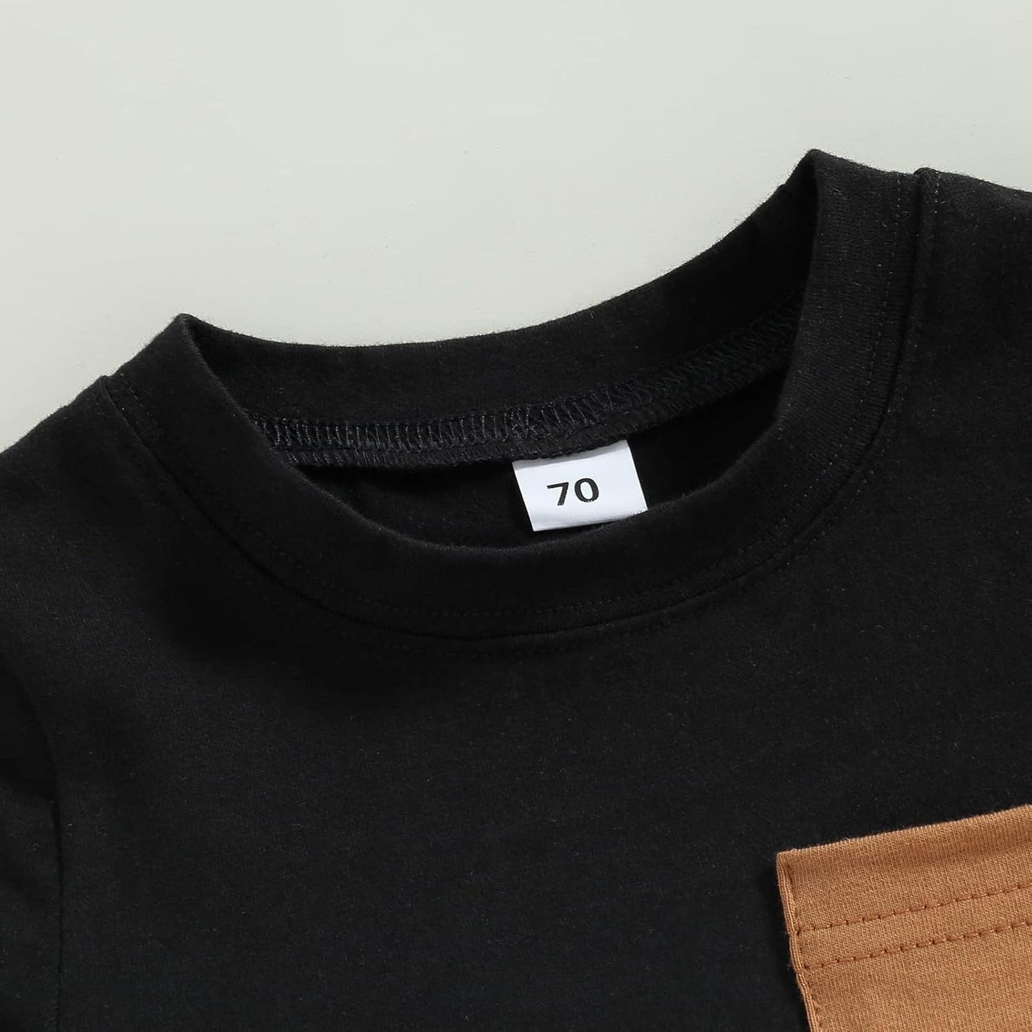 fhutpw Baby Toddler Boy Clothes Summer Outfits 6 12 18 24 Months Patchwork Short Sleeve T Shirt & Shorts Sets with Pockets