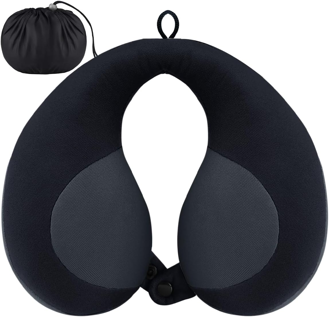 INFANZIA Kids Chin Supporting Travel Neck Pillow, Helps Support Head and Neck, Comfortably Designed for Head, Neck, and Chin Support - Ideal for Toddlers and Children,Black