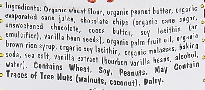Uncle Eddie's Vegan, Peanut Butter Chocolate Chip Cookie, 12 oz