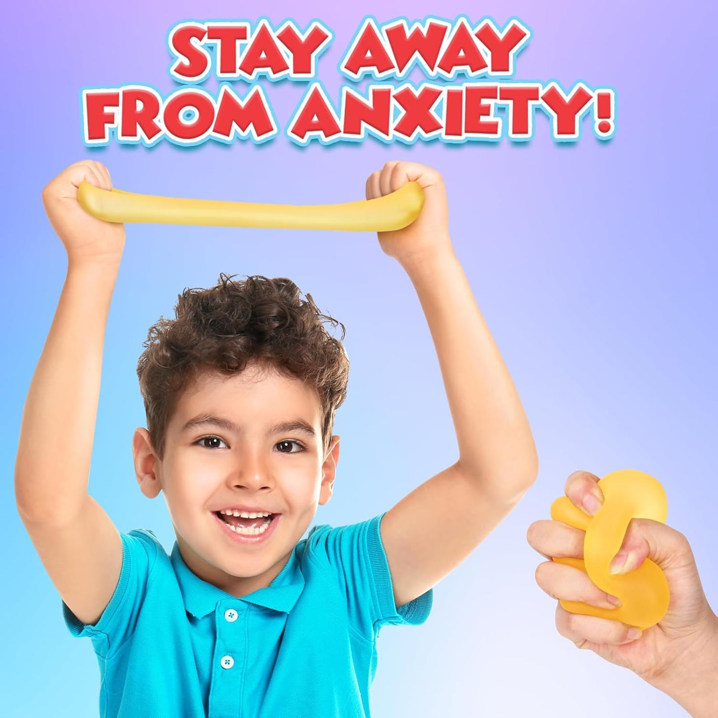 Fidget Toys Stress Cube for Adults 4 Pack: Gel Filled Squishy Toys for Kids - High Density Squeeze Balls for Students Calming - Fidget Squishy Toys for Anxiety