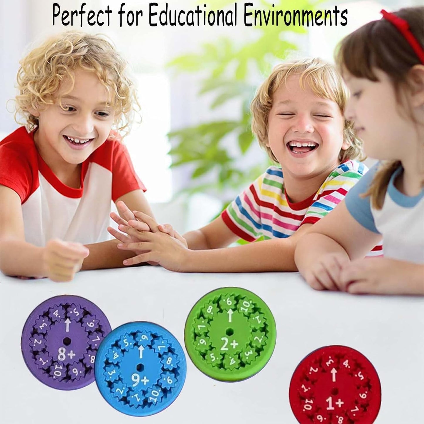 Math Fidget Spinners, Math Fidget Toy, Math Fidget, Math Spinners Learn Addition and Subtraction，Math Fact Fidget Spinners Learning & Education Toys Game (9pcs).