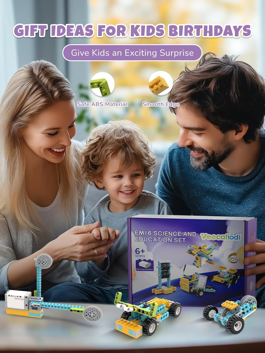 50-in-1 STEM Building Toys for Kids Aged 6-12: 50 Models Science Educational Engineering Blocks Project Kit, Creative Learning Activities for Boys & Girls, for Ages 6-8 8-12