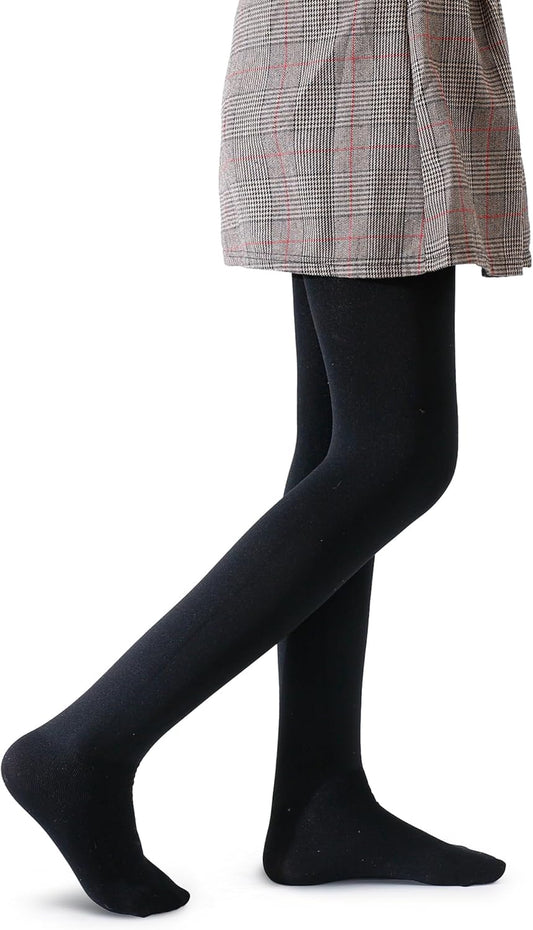 Pareberry Girl's Winter Fleece Lined Thick Microfiber Soft Tights for Kids Age 3-14