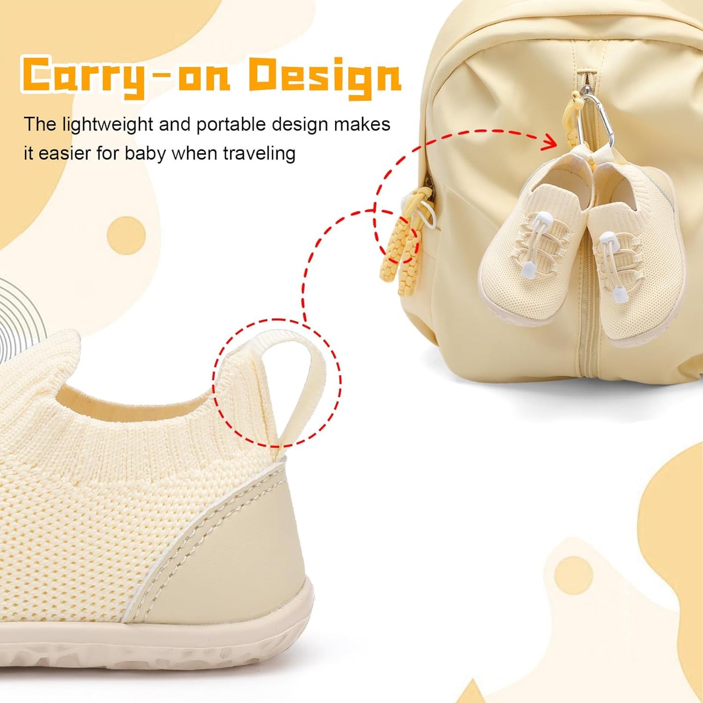 FEETCITY Baby Shoes Boys Girls First Walking Shoes Lightweight Infant Sneakers Slip On Shoe