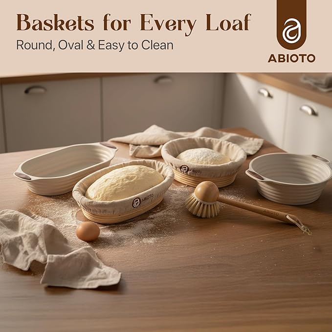 Sourdough Starter Kit with Dutch Oven and Scale - Complete Sourdough Kit with Proofing Baskets, 34oz Jar, Slings, and Other Premium Bread Making Tools - Perfect Baking Gifts for Women, Men, and Bakers