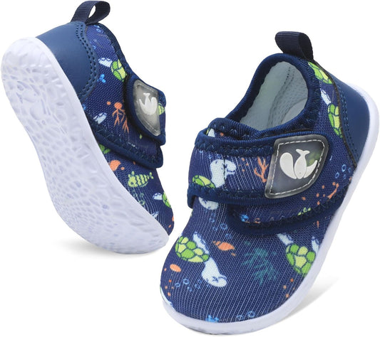 FEETCITY Baby Walking Shoes Barefoot Baby Shoes Infant Sneakers Newborn Crib Shoe Lightweight Flexible Slip On Shoe
