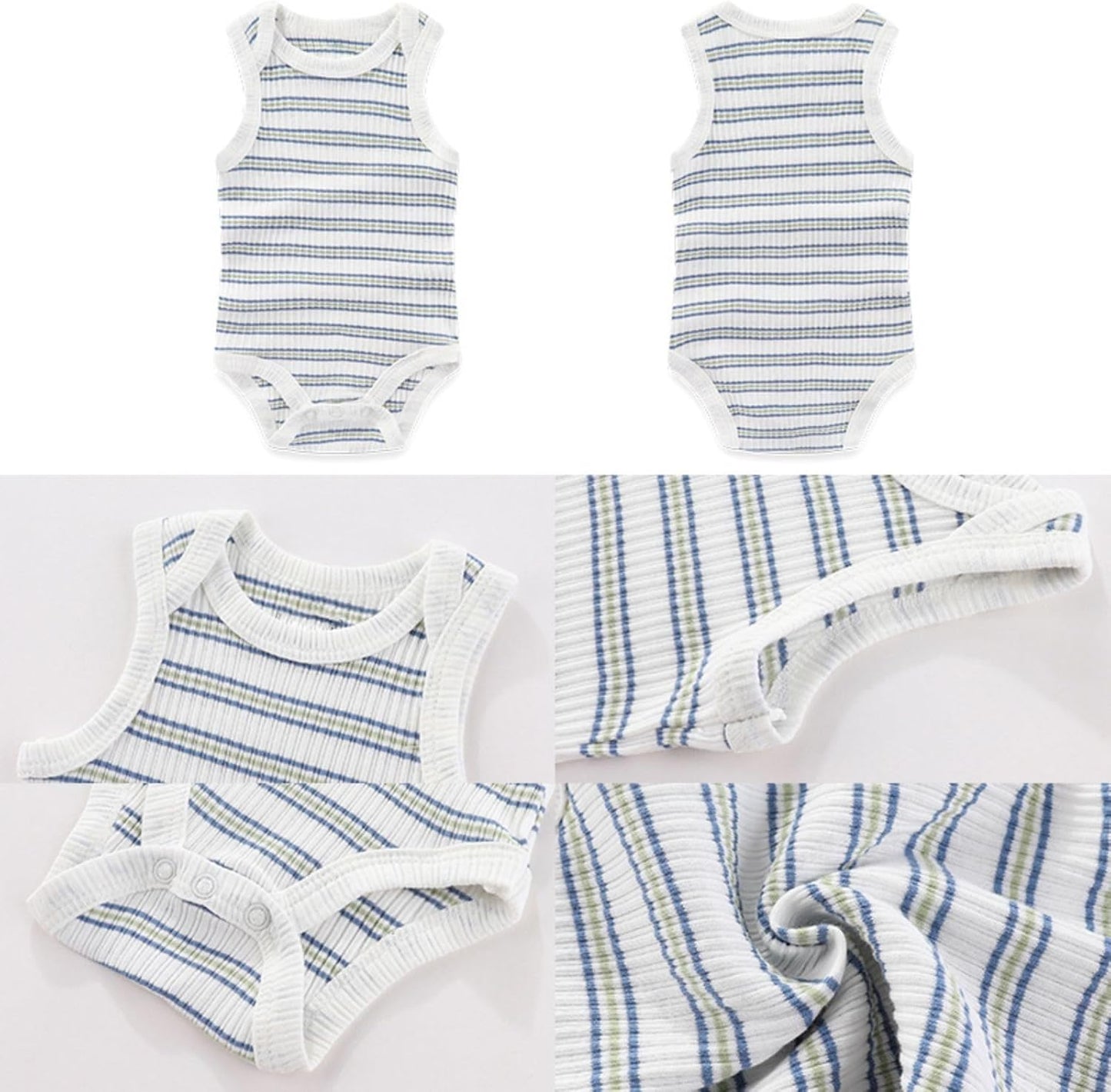 Four Seasons Baby Boy Girl Bodysuits 5-Pack Cotton Comfort Short Sleeve Baby Clothes Soft Infant Outfits