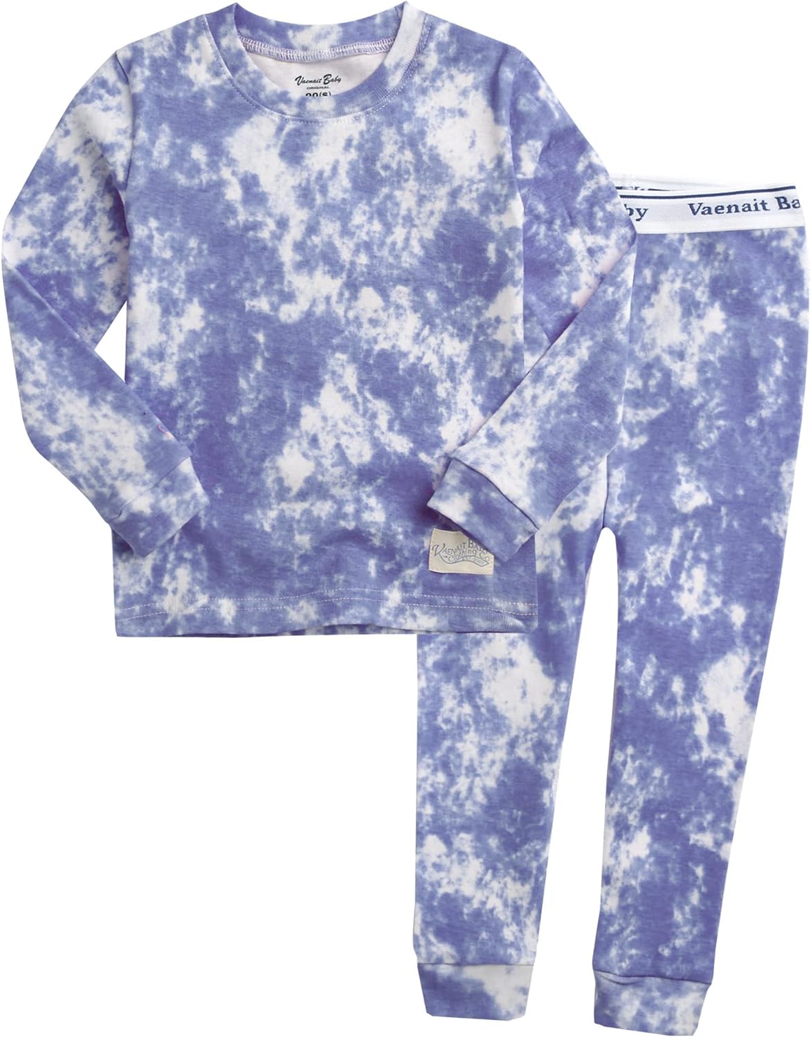 VAENAIT BABY 12M-12Y Toddler Kids Boys Girls 100% Cotton Marbling Tiedye Sung Fit Sleepwear Pajamas 2pcs Pjs Set
