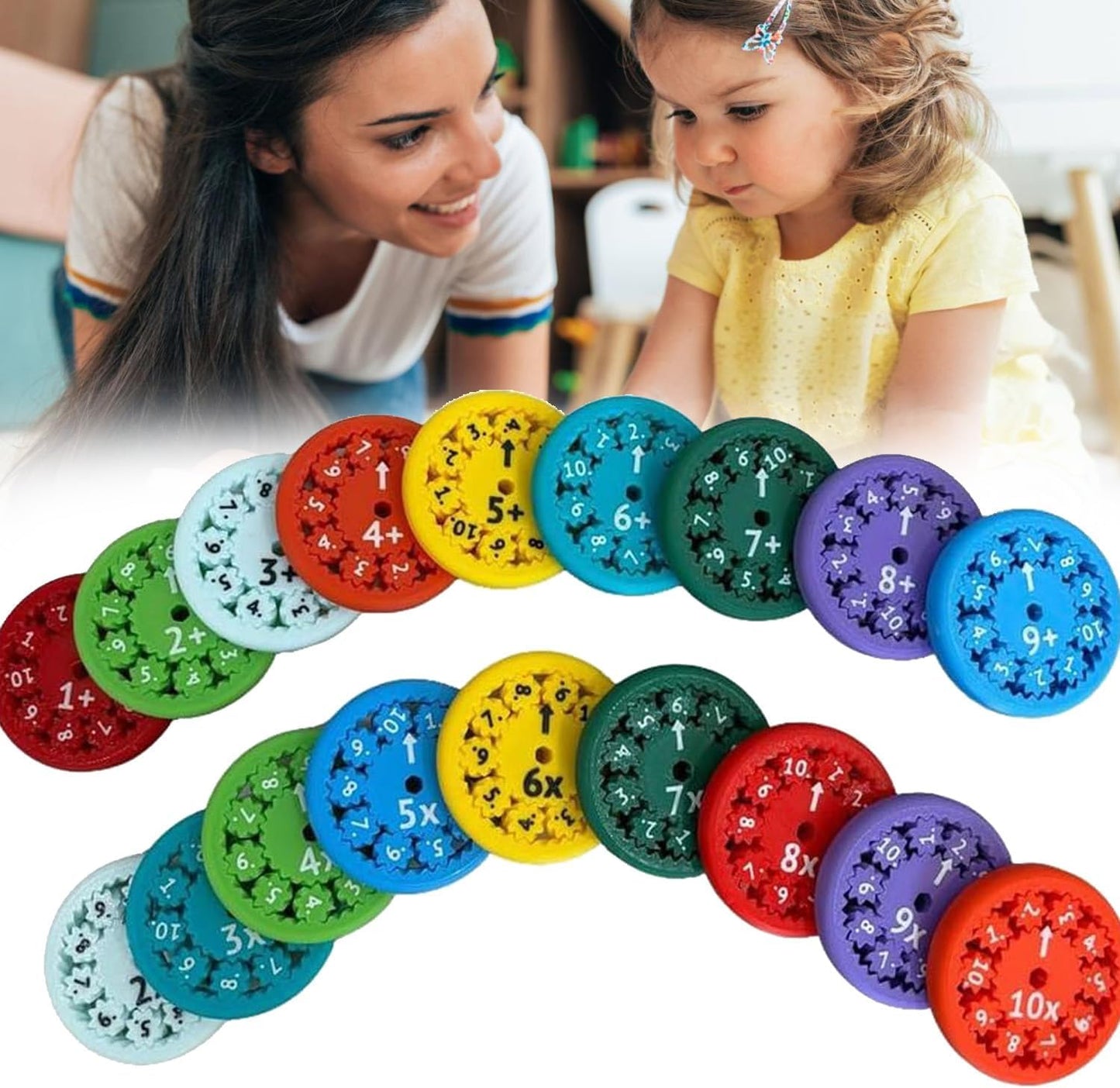 Math Fidget Spinners, Math Fact Fidget Spinners, Math Facts Fidget Spinners (18pcs)