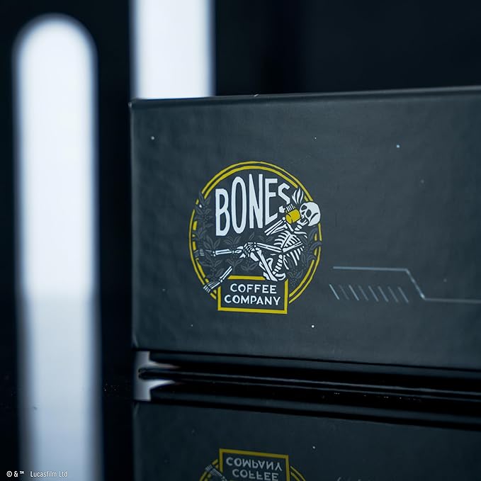 Bones Coffee Company Star Wars Collector's Box Flavored Coffee, Low Acid Medium Roast Arabica Beans Coffee Gifts, Star Wars Inspired, For Auto Drip and French Press,12 oz Pack of 3 Whole Bean