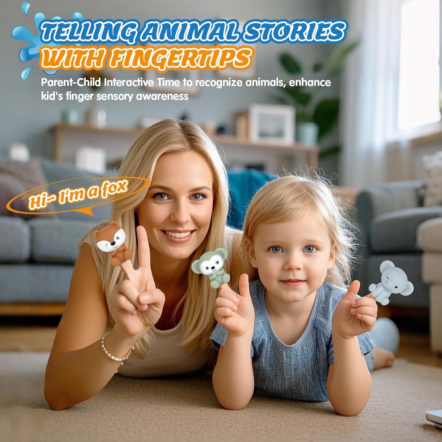 Bath Pool Toys for Toddler, Stacking Toys with 3 Boat 3 Sensory Finger Puppets, Toddler Toys Gifts for 2-4 Year Old Boy Girl, Model A