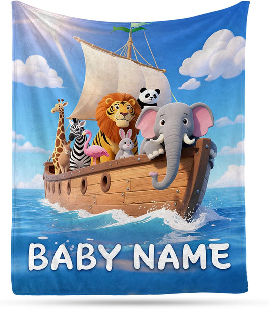 Ship Next Day, Personalized Baby Blanket – Printed in USA, Custom Baby Blanket for Boys & Girls, Baby Blanket with Name, Baby Shower, Easter, Christmas, Birthday Newborn & Toddler Gifts, Baby Gifts