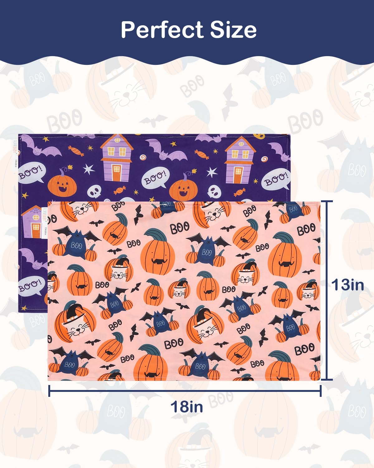 ALVABABY Toddler Pillowcases Stretchy Soft Kids Pillow Cover 2 Pack Fit 13"x 18" or 12"x16" Envelope for Girl Boy Sleepy Travel Christmas 2TPE36A