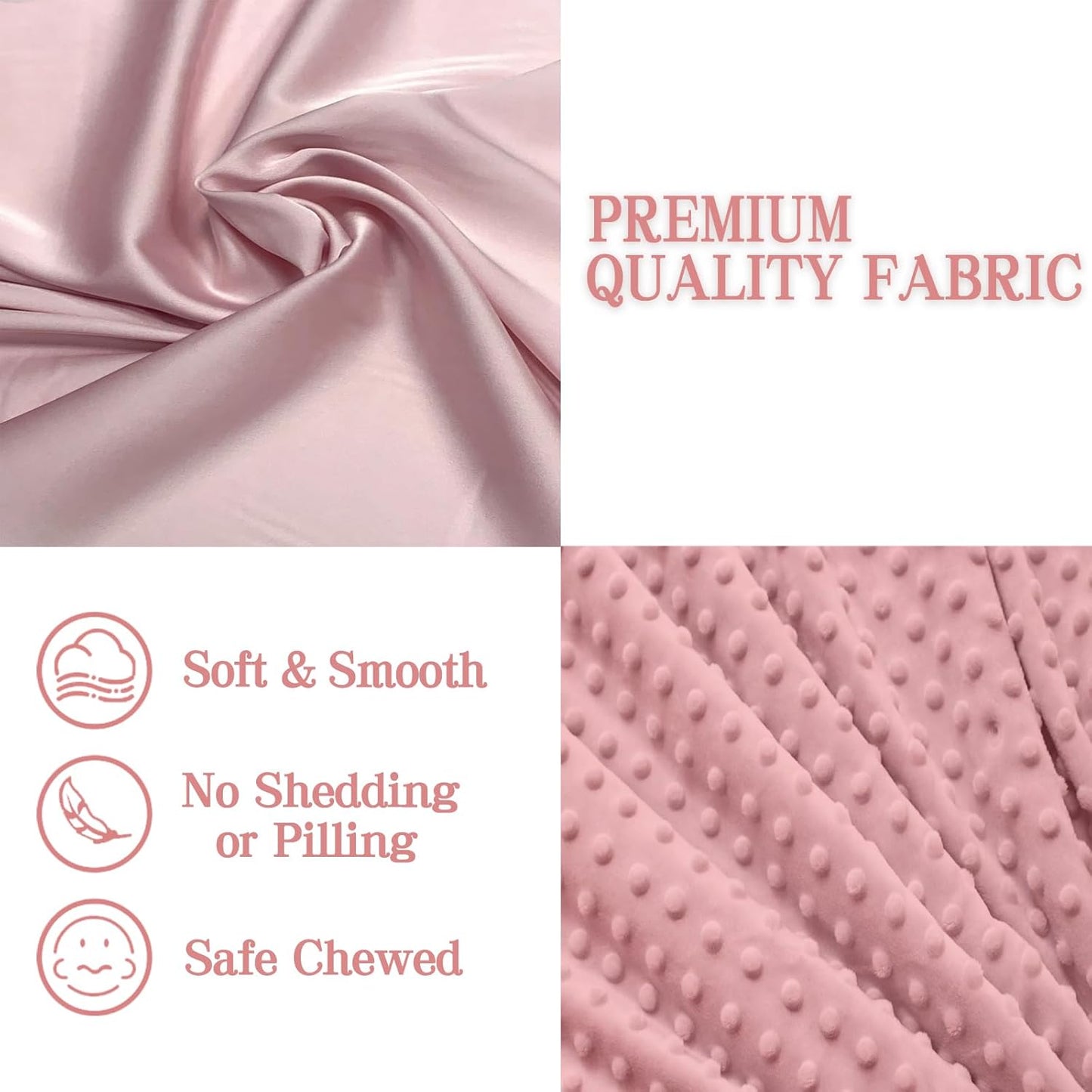 Loveys for Babies, Soft Baby Security Blanket Lovies for Babies, Stuffed Animals Blankie for Newborn Infant with Baby Snuggle Toy, Gilrs Gifts Pink Bunny Security Blanket 16 Inch