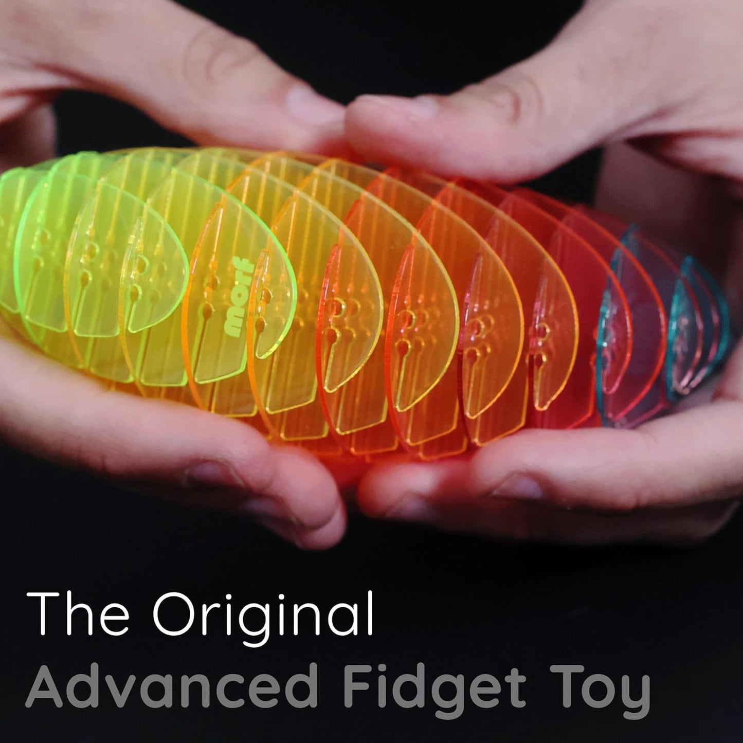Morf Fidget Worm Toy - Desk Fidgets for Adults - Cool Satisfying Worm Fidget Sensory Toys - Fun and Interactive Morf Fidget Toy for Kids - USA Patent Pending Morf Figgy Toys - Small - 12 x 12