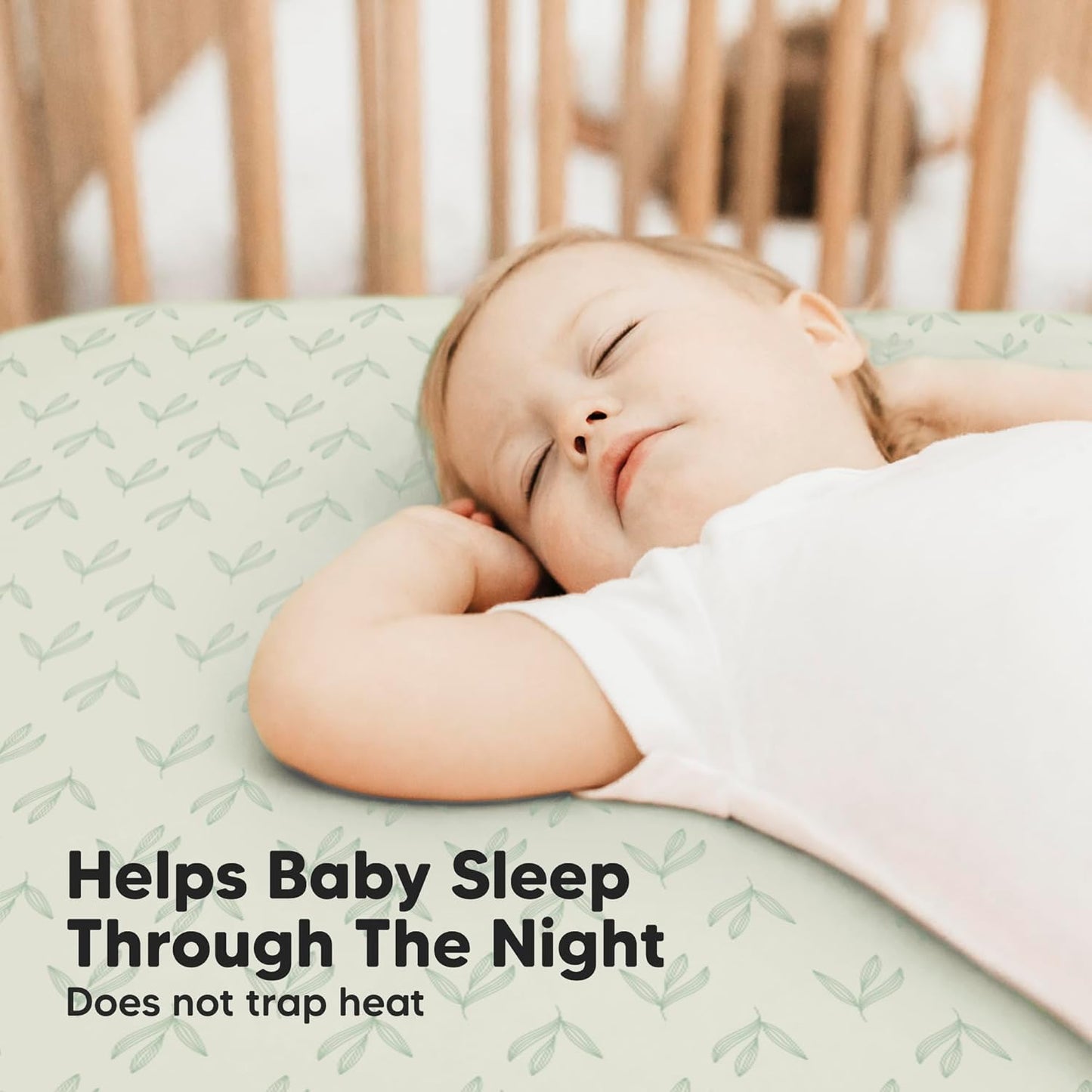 KeaBabies 2-Pack Baby Crib Sheets for Boys, Girls - 52x28 Viscose Derived from Bamboo Toddler Bed Sheets Neutral, Fitted Crib Mattress Cover for Standard Baby Bedding, Soft & Cozy (Fleur)