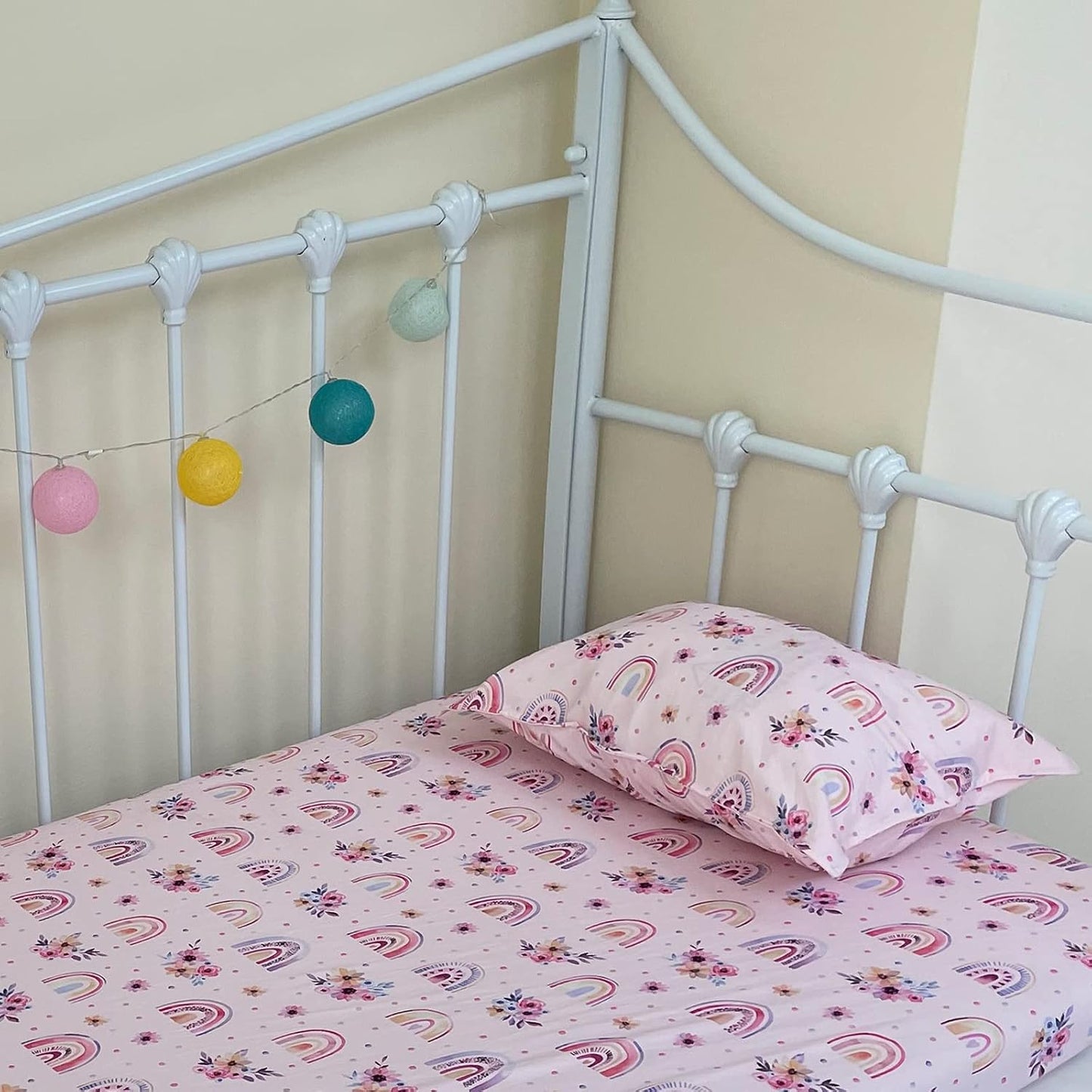 ALVABABY Toddler Pillowcases Stretchy Soft Kids Pillow Cover 2 Pack Fit 13"x 18" or 12"x20" Envelope for Girl Boy Sleepy Travel